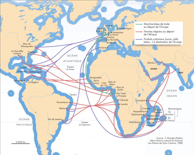 Les routes du commerce négrier